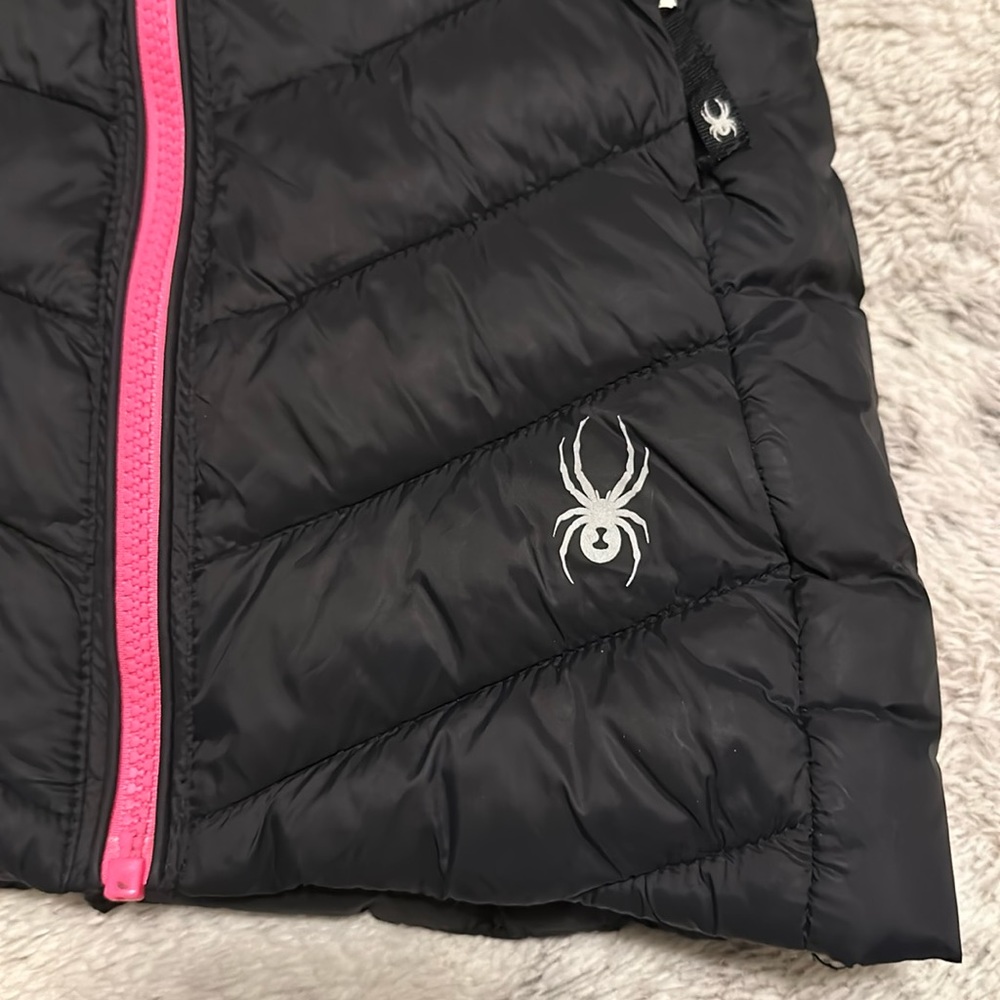 Spyder girls down puffer coat  size XS 5/6